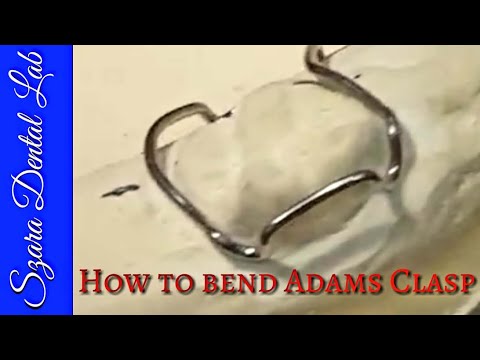 Orthodontic lab lesson Adams clasp demonsration