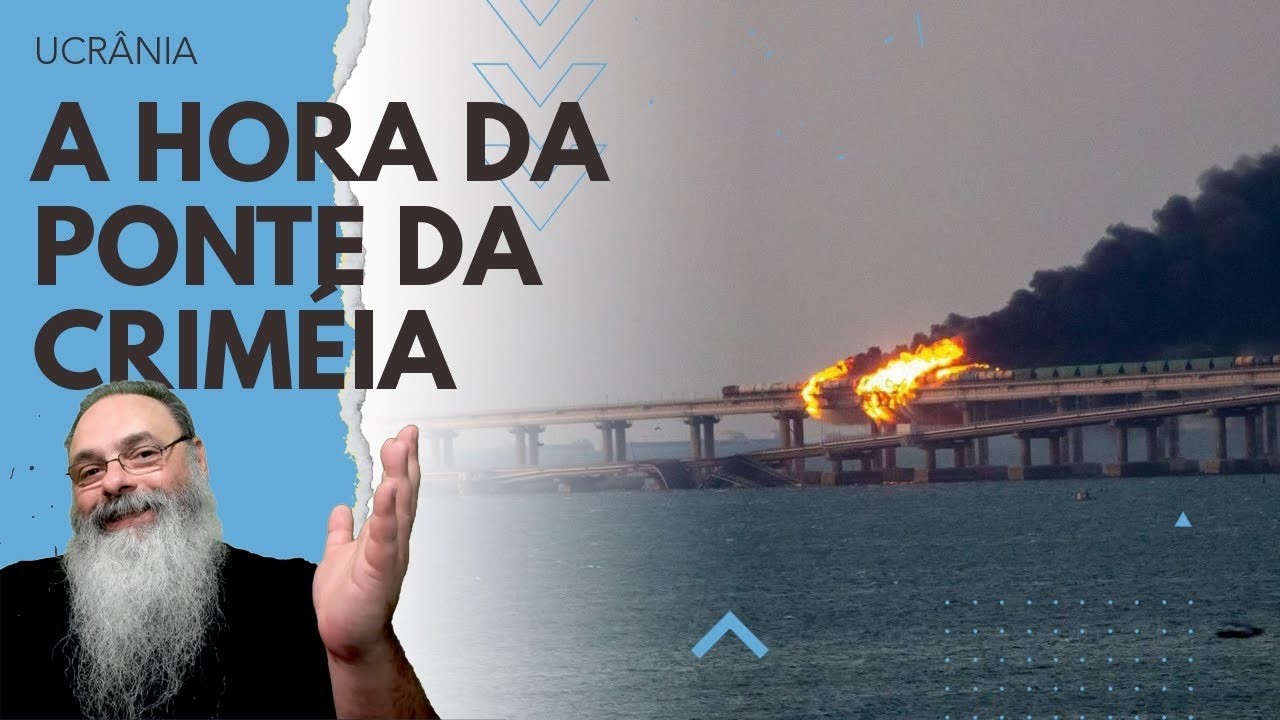 #Ucrânia 2022-10-08 (VIDEO ANTIGO): UCRÂNIA paga para VER o BLEFE NUCLEAR explode a PONTE da CRIMÉIA