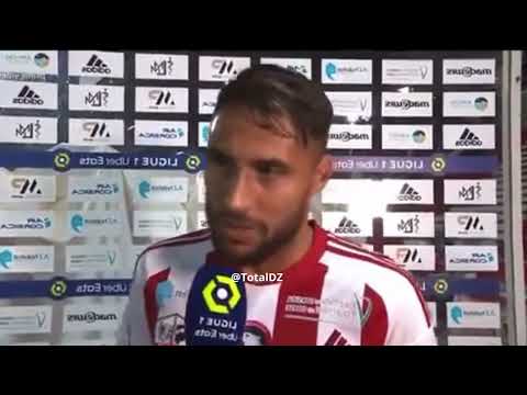 L'interview mi-arabe mi-français de Youcef Belaïli à la mi-temps d'AC Ajaccio - RC Strasbourg 😂