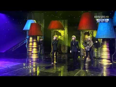 [2Anywhere, ugly] 110807, SBS popular song, HD, 2NE1, ugly