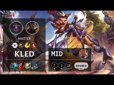 Kled Mid vs Qiyana - KR Master Patch 11.7