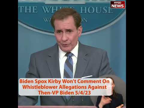 Kirby Walks Away After Refuse Comment On Bribery Scheme Involving Then-VP Biden & A Foreign National