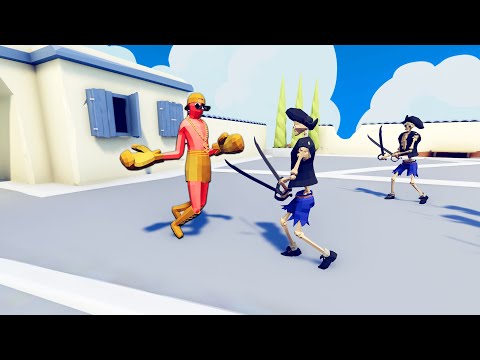 KICKBOXER(GOLDEN!) VS 5x UNITS -TOTALLY ACCURATE BATTLE SIMULATOR TABS GAMEPLAY