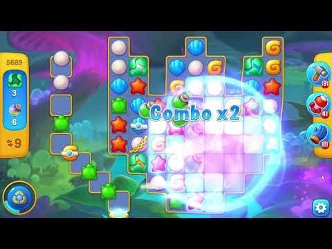 Fishdom 5689 Hard Level - 18 moves - NO BooSTERS