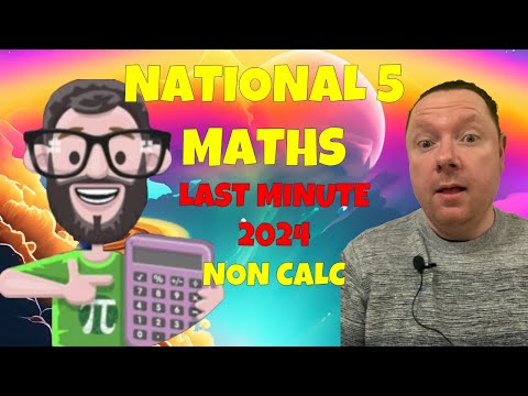 National 5 Maths 2024 Exam | Last Minute Revision Paper 1