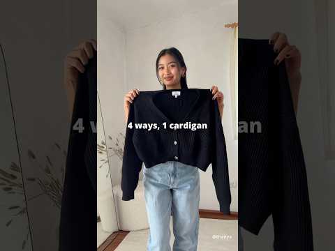 4 ways to wear a cardigan for fall