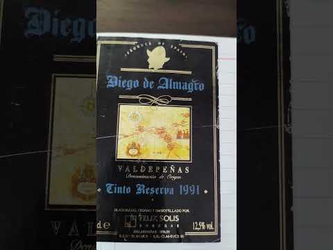 L5 etq 775 Diego de Almagro tinto DO Valdepeñas CR 4-3 -99 comida en Yeste gazpachos familia