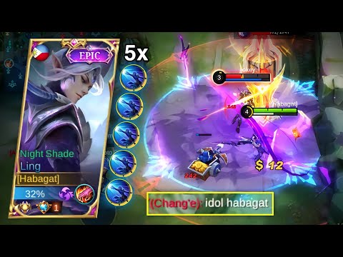 LING FAST HAND 5X DASH COMBO | DESTROYING MY FAN PT.1 | LING BEST ROTATION 2022 - LING MLBB