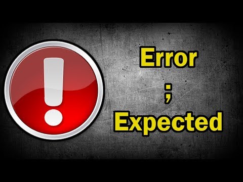 Fix ; Expected (Semicolon Expected) Error in Unity