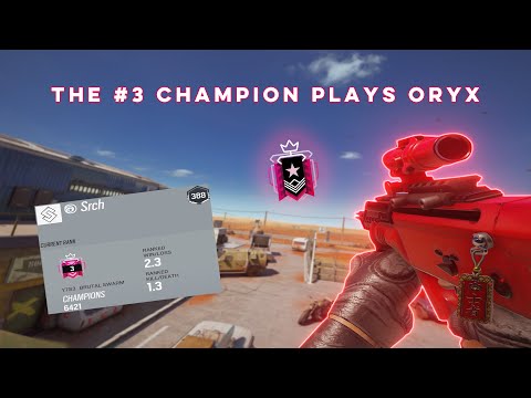 How the #3 CHAMPION PLAYS ORYX Ranked Highlights - Rainbow Six Siege