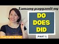 DO DOES DID - Basic English Grammar | Making negative sentences - with Examples and Quiz