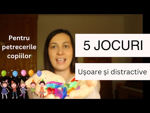 5 Jocuri distractive și ușoare pentru copii | Idei zile de naștere și petreceri copii