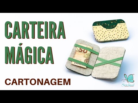 Carteira Mágica em Cartonagem Passo a Passo | Heloisa Gimenes - Sem Igual Artesanato