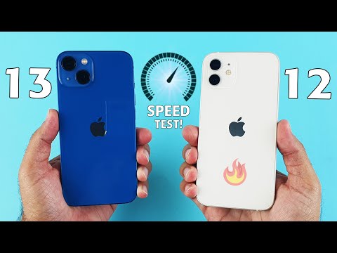 iPhone 13 vs iPhone 12 SPEED TEST! A15 Bionic vs A14 Bionic Speed Test🔥