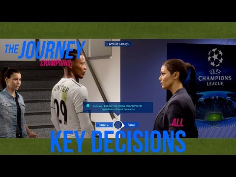 All key decisions in FIFA 19 The Journey Champions
