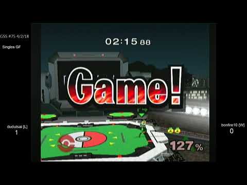 GSS 75 SSBM - dudutsai [L] (Jigglypuff) vs. bonfire10 [W] (Sheik) - Melee GF