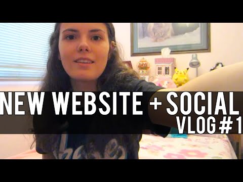 Vlog #1 - New Website & Social Media [Vlog]