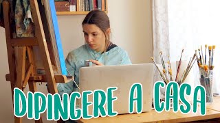 DIPINGERE IN CASA: Guida di sopravvivenza per artisti senza studio | Pittura ad Olio Ritratto