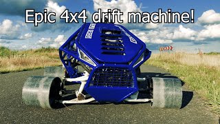 4x4 Drift kart build+test (i crashed it)