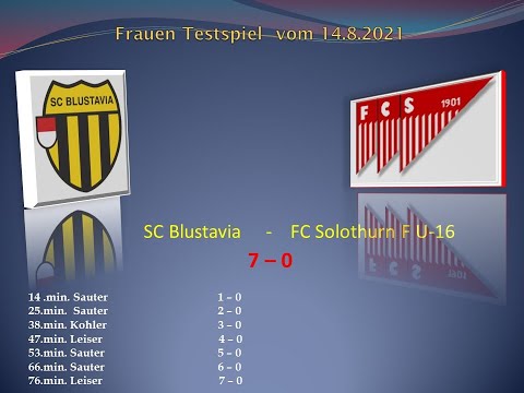 Frauen Testspiel SC Blustavia - FC Solothurn F U-16