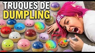 TESTAMOS TRUQUES DE DUMPLING SQUISHY VIRAIS *congelamos eles