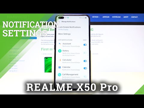 How to Manage Notifications Settings in Realme X50 Pro – Disable Notifications