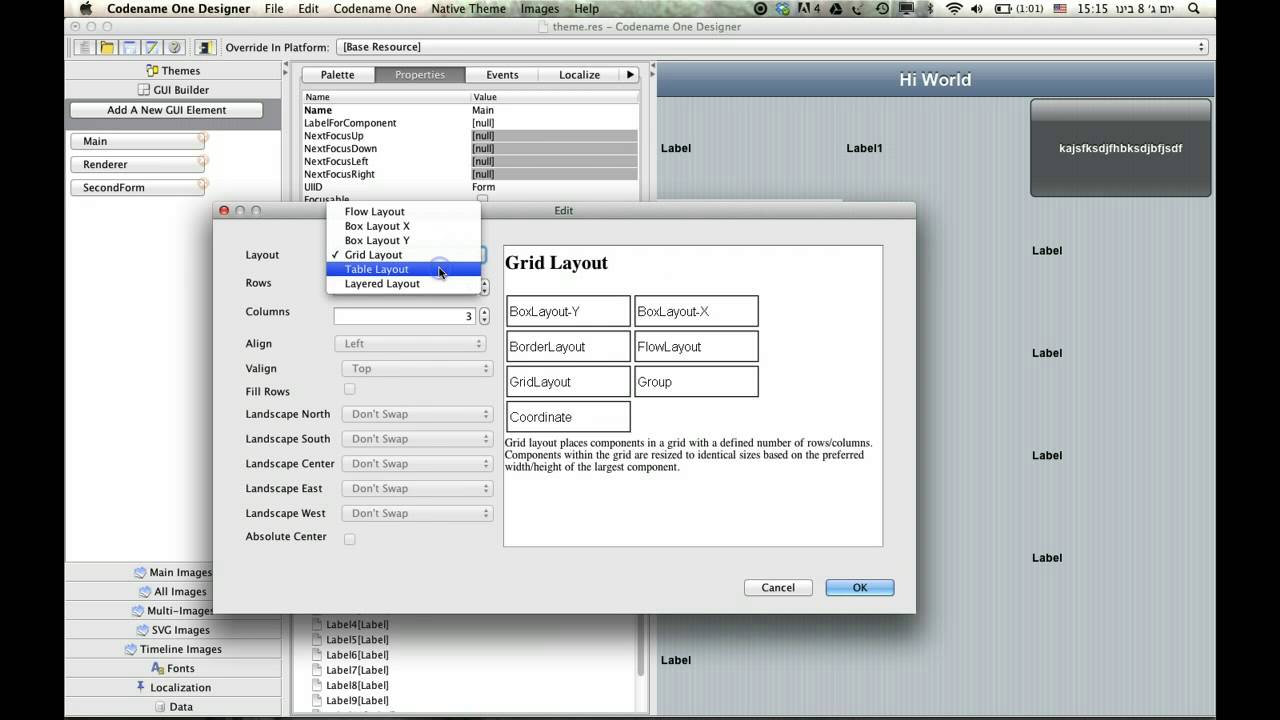 Positioning Components Using Layout Managers