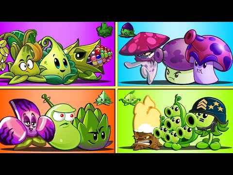 Tournament 8 Team Plants & Vine Battlez - Who Will Win? - PvZ 2 Team Plant vs Team Plant