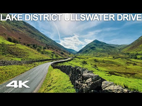 STUNNING LAKE DISTRICT ULLSWATER DRIVE 4K VIRTUAL TOUR: SEP. 2020 ENGLAND RELAXING DRIVE SOUND