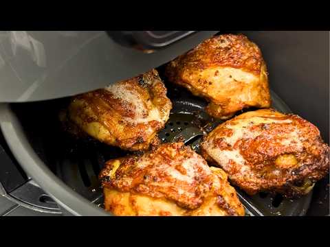 CRISPY Air Fryer Chicken Thighs