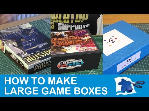 How to Make Large Game Boxes - Dining Table Print & Play