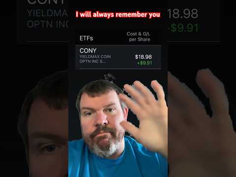 I think this is the week I must average up on CONY! The time is now, sorry $18! #yieldmax #cony