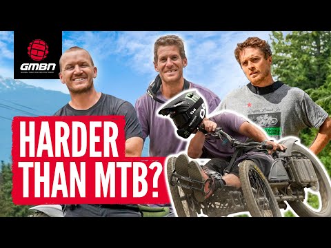 Pro Mountain Bikers Try Riding Adaptive Bikes In Whistler Bikepark!