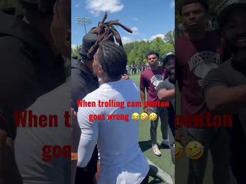 WHEN TROLLING CAM NEWTON GOES WRONG???????? full video out now ‼️ #trending #football #deestroying