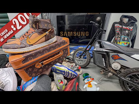 WHAT I FOUND‼️EXPENSIVE sneakers and other AMAZING finds in this storage 👟
