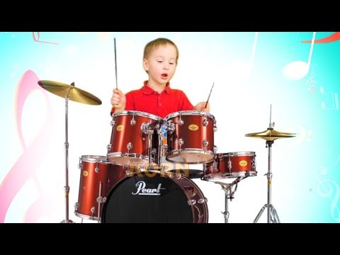 Musical Instruments Sounds for Kids – Boy Plays DRUM KIT | MusicMakers Episode - From Baby Teacher