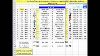 REGULAR SEASON PICKEM FORM TUTORIAL
