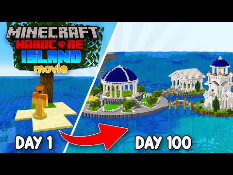 Surviving 100 Days on Deserted Island in Minecraft