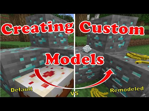 How To Make a Resource Pack Model in Minecraft And How To Change Models In Minecraft!!