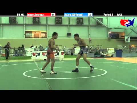 Isaac Jimenez vs. Adam Whitesell at 2013 ASICS FILA Cadet Nationals - GR