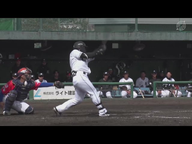 【ファーム】ストレートを捉えた!! マリーンズ・宮崎竜成 ファーム公式戦初ヒットを記録!! 2025年3月18日 千葉ロッテマリーンズ 対 オイシックス新潟アルビレックスBC