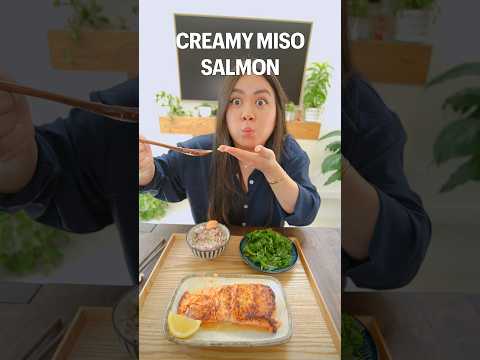 20 minutes ONLY Miso Salmon in the air fryer *perfect every time*