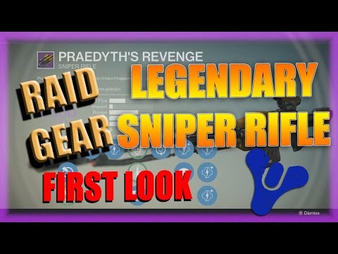 Praedyth's Revenge - Vault of Glass Raid Legendary Sniper Rifle (Destiny First Look)