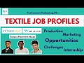 Textile Job Profiles TexConnect Podcast Ep 02 Trident Welspun
