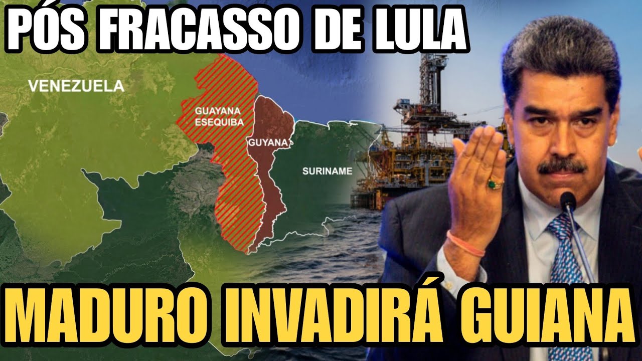 SAIA DO MEIO BRASIL! MADURO ORDENA PRONTIDÃO DAS FORÇAS E SE VOLTA CONTRA ESSEQUIBO. LULA?