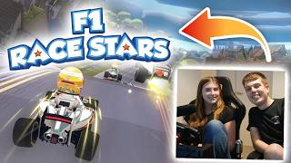 My GIRLFRIEND plays the GREATEST F1 GAME (F1 Race Stars)