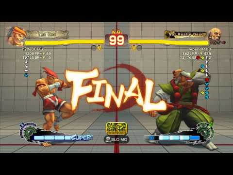 SSF4 AE: hydeBUFFY (Adon) vs viperRX188 (Gouken) - Ranked Match (720p HD)