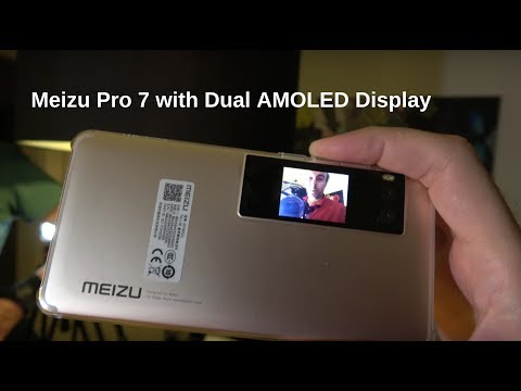 $379 Meizu Pro 7 dual display, 5.2" + 1.9" AMOLED, Mediatek P25