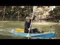 Excited Canoe Race Down The River Until The Paddle Breaks INDONESIA IS SO GOOD