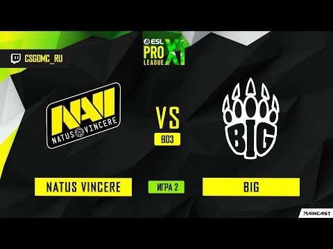 Natus Vincere vs BIG [Map 2, Dust 2] (Best of 3) ESL Pro League | Groups